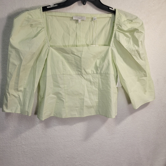 Vince Square Neck puff shoulder Size 0 - Picture 1 of 5